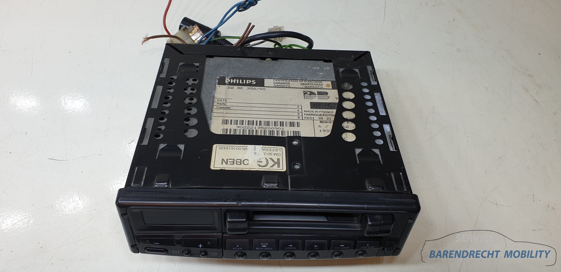 Philips DC352 cassette speler radio FM AM origineel gebruikt, Info@fabrikant.eu, Fabrikantstraat 1
1000 AA  Amsterdam, NL, Ophalen of Verzenden