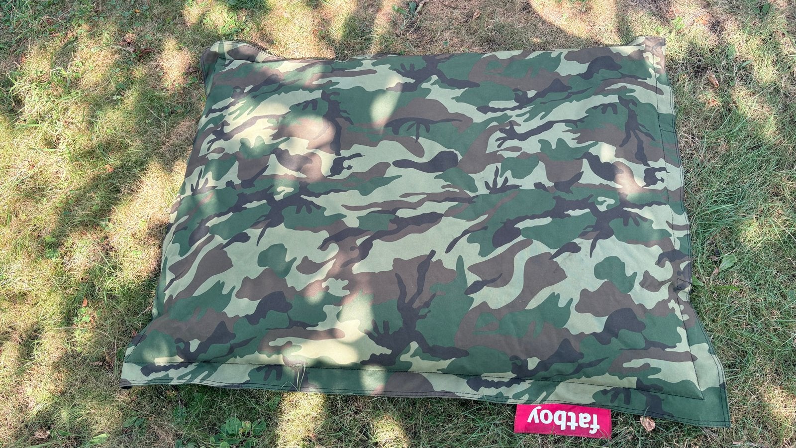 Originele Fatboy zitzak camouflage – 125x96 cm, Ophalen, Gebruikt, Groen, Zitzak