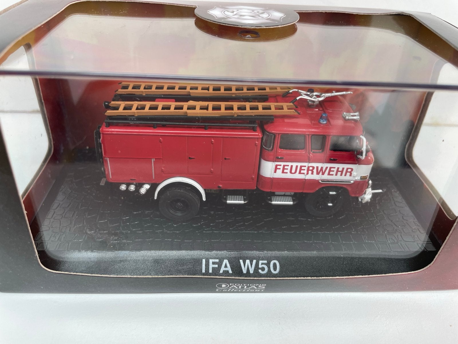 IFA W50 Brandweerwagen Modelauto - Atlas Collections, Ophalen of Verzenden, Nieuw, Overige typen