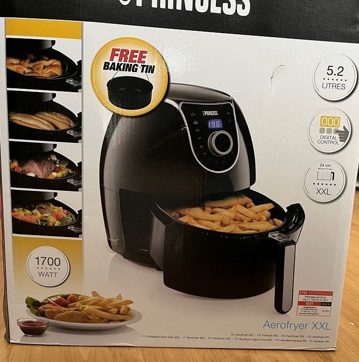Princess Aerofryer XXL, Witgoed en Apparatuur, Ophalen, Zo goed als nieuw, Airfryer XXL, 1500 gram of meer