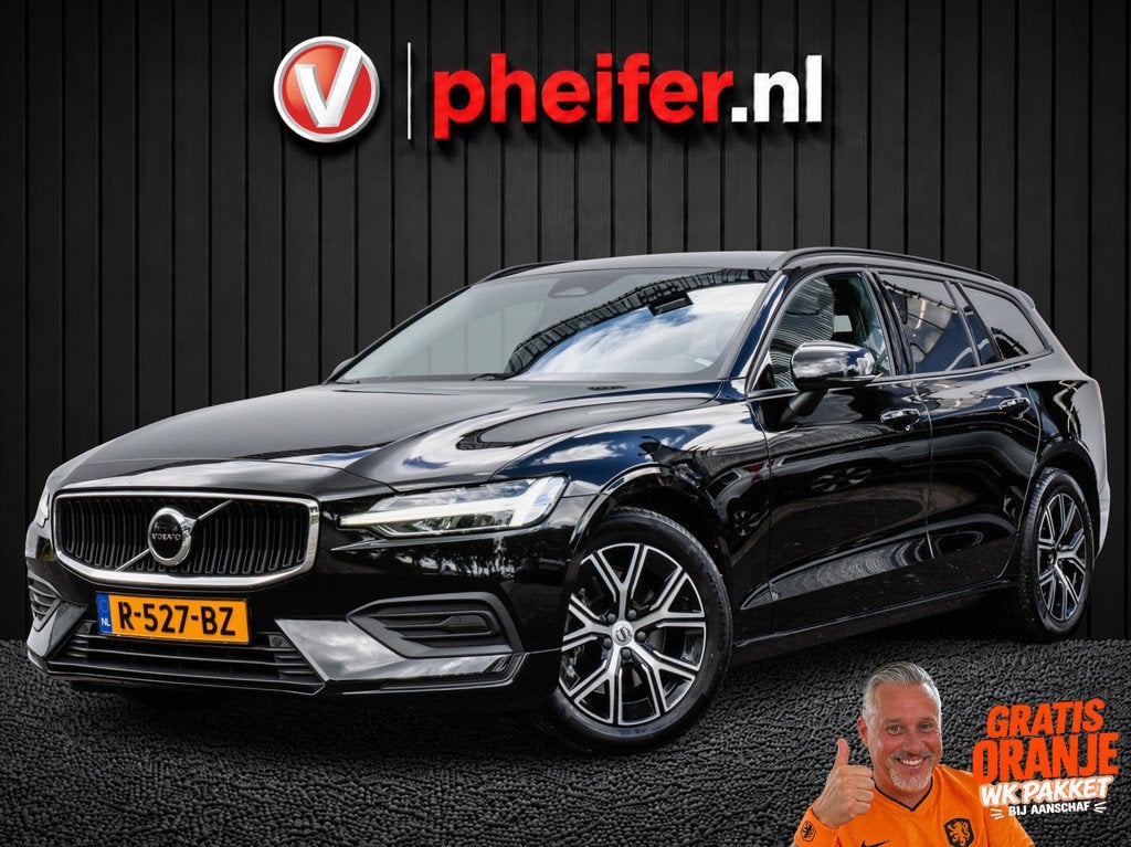 Volvo V60 2.0 B3 Aut. Essential Stuur+stoelverwarming/ Carpl, Stof, 4 cilinders, 1634 kg, Zwart