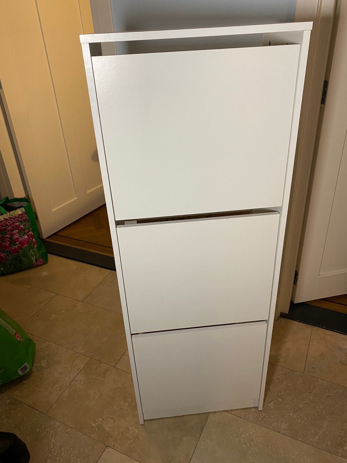 Ikea Bissa schoenenkast 3 vakken wit, Ophalen, Zo goed als nieuw
