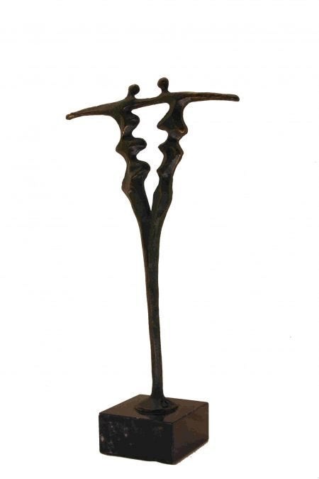 Corry Ammerlaan – Gesigneerd – Artihove – Bronzen beeldje, Verzamelen, Ophalen of Verzenden, Gebruikt, Mens