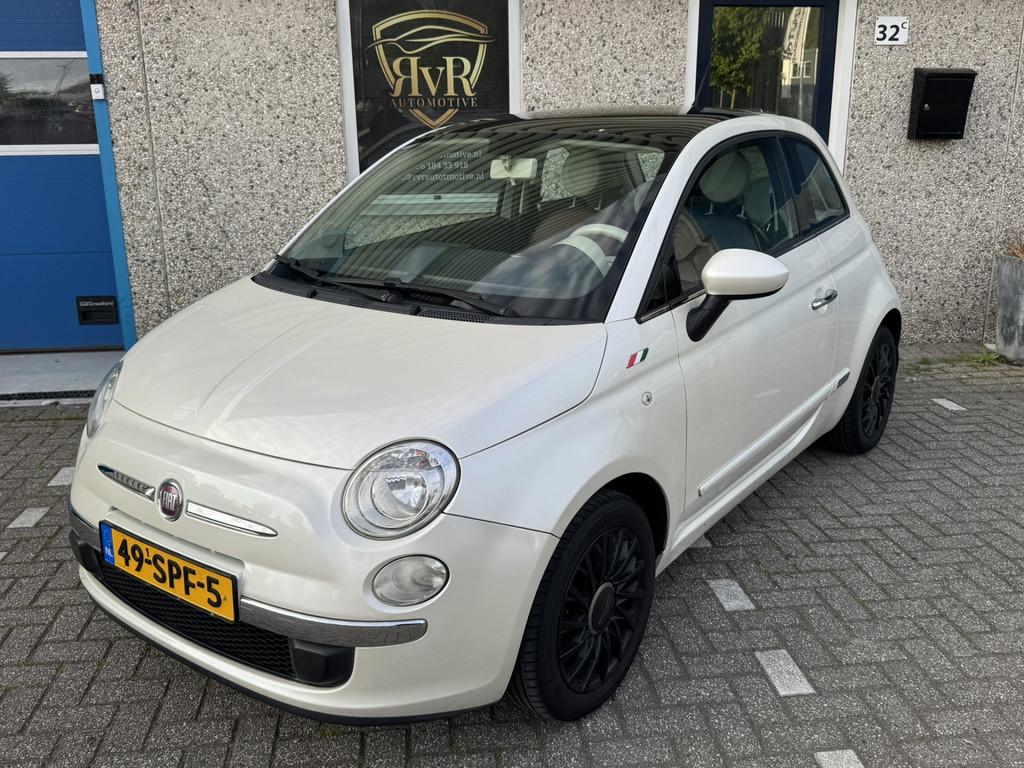 Fiat 500 1.2 Lounge PANORAMA LEDER (bj 2011), Euro 5, Gebruikt, 1242 cc, 4 cilinders