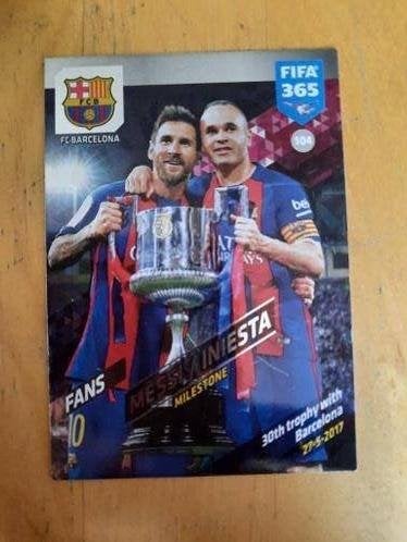 MESSI/INIESTA - PANINI KAARTJE 2018, Ophalen of Verzenden, Zo goed als nieuw, Buitenlandse clubs, Poster, Plaatje of Sticker