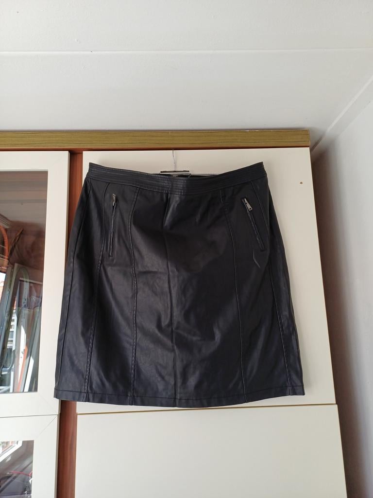 Leren rok. ZGAN, Zwart, Maat 46/48 (XL) of groter, Ophalen of Verzenden, Zo goed als nieuw