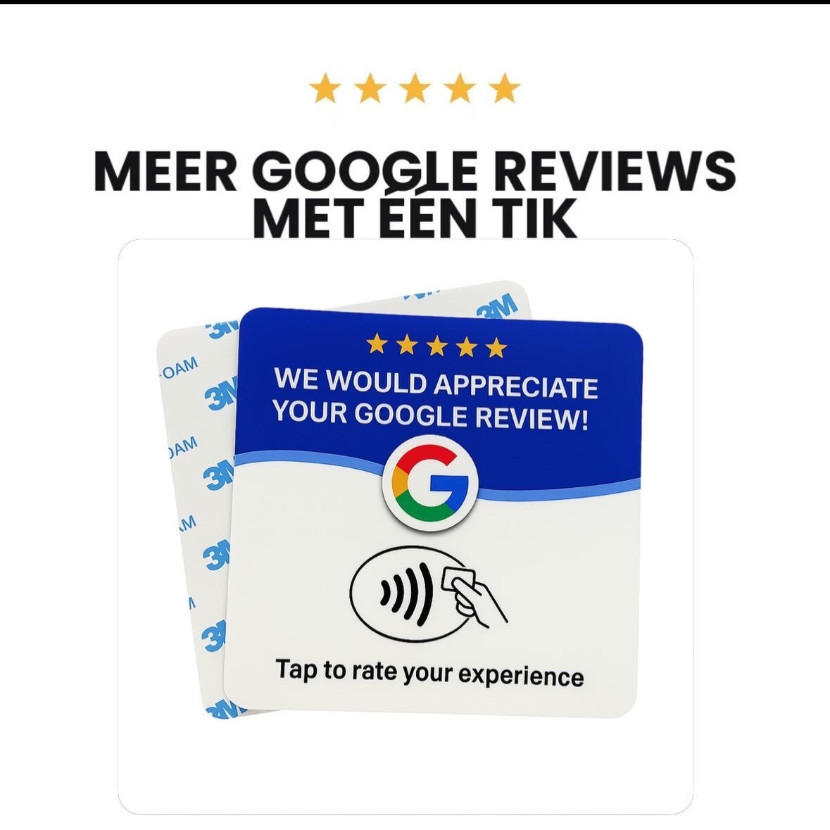 Google revieuwkaart, Ophalen of Verzenden, Nieuw
