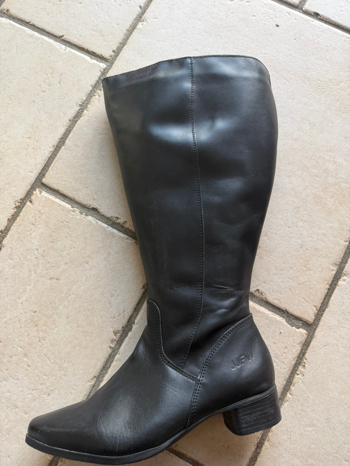 Nieuwe zwarte JJ footwear laarzen maat 39, Hoge laarzen, Zwart, Nieuw, Ophalen of Verzenden