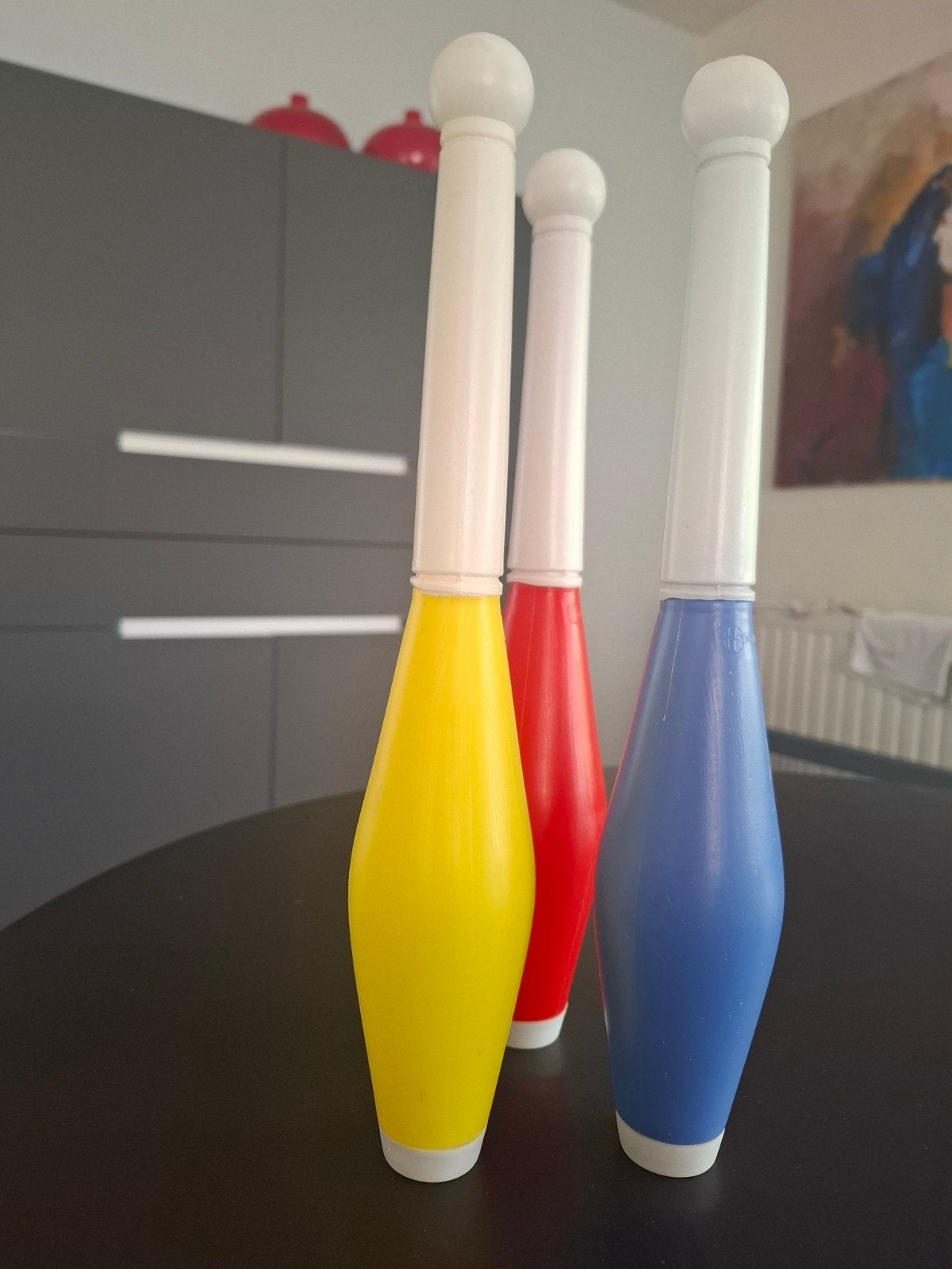 Set van 3 jongleer kegels - Kleurrijk en Gebruikt, Ophalen of Verzenden, Gebruikt, Jongen of Meisje