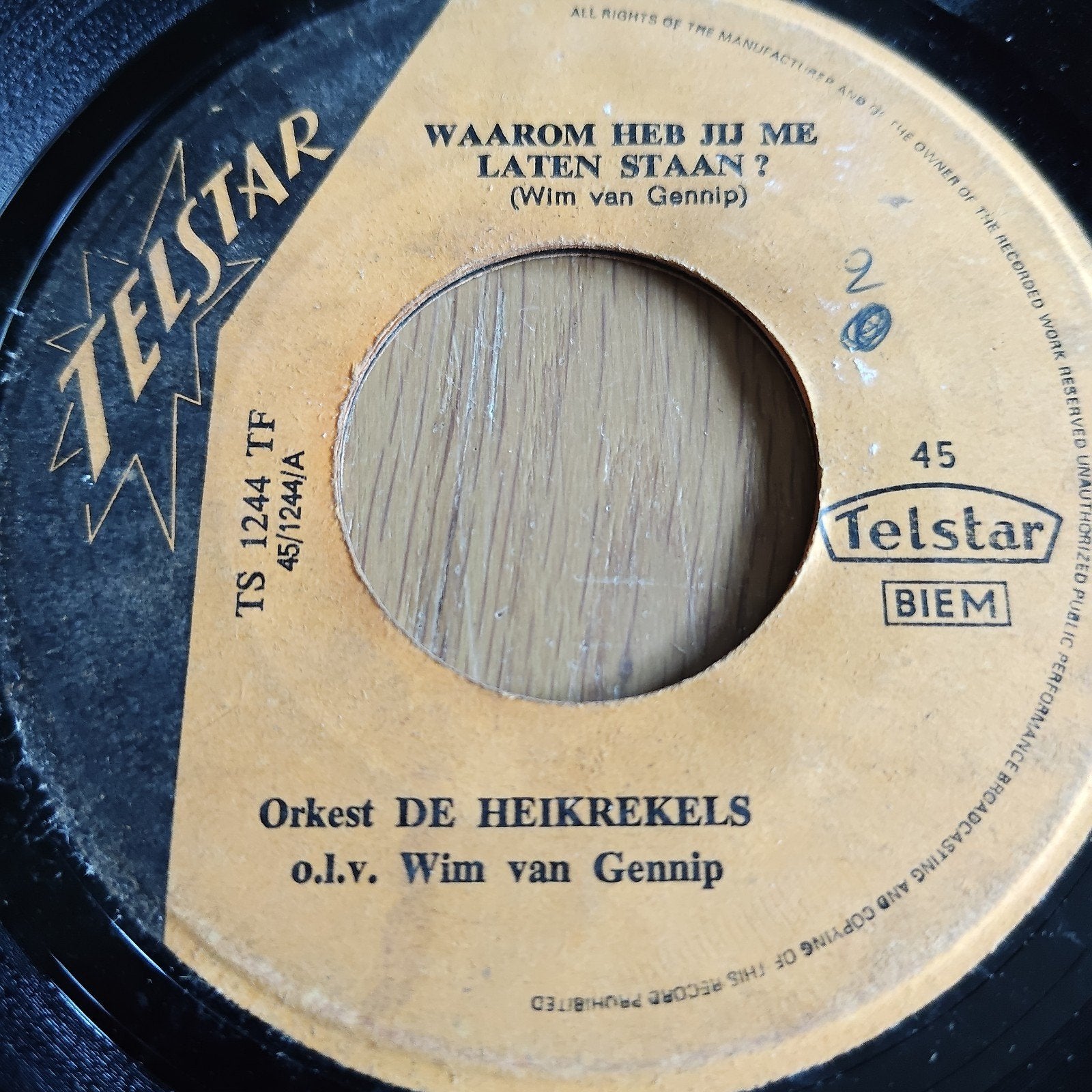 Heikrekels - Waarom Heb Jij Me Laten Staan?, Cd's en Dvd's, Vinyl Singles, Gebruikt, 7 inch, Ophalen of Verzenden, EP