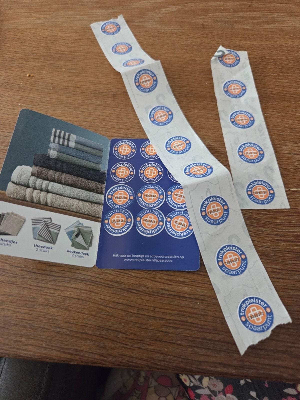 Trekpleister spaarpunten voor handdoekenactie, Verzamelen, Stickers, Ophalen