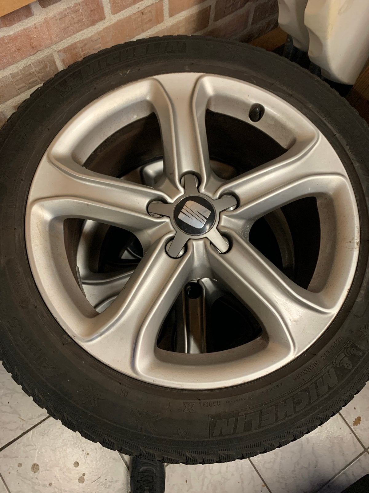 4 Velgen met winterbanden - Michelin Alpin 5, Ophalen, Gebruikt