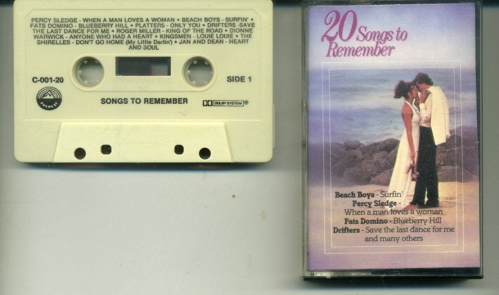 20 Songs To Remember cassette ZGAN, Overige genres, 1 bandje, Ophalen of Verzenden, Zo goed als nieuw