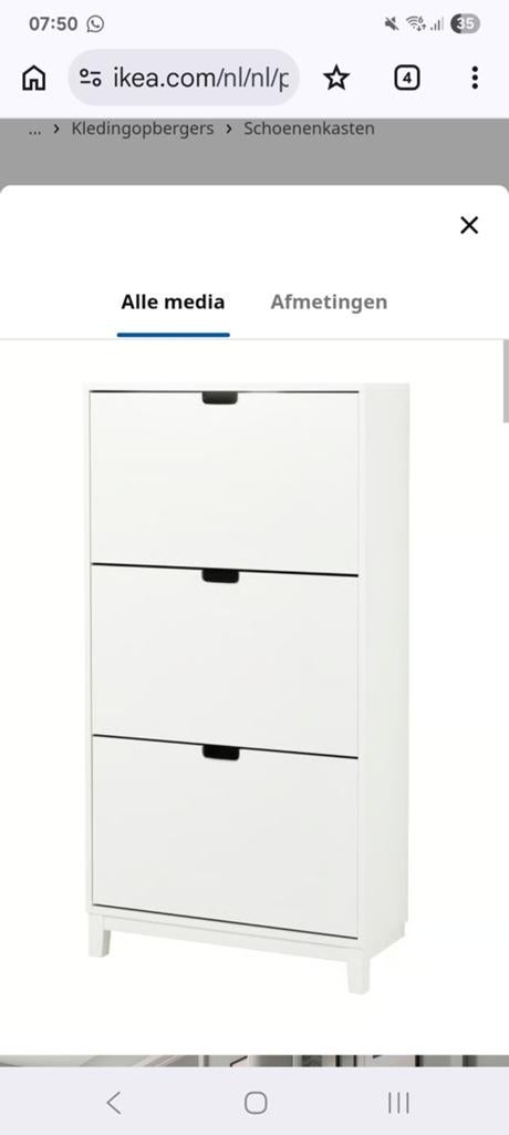 Schoenenkast ikea te koop Nieuw, Huis en Inrichting, Kasten | Schoenenkasten, Ophalen, Nieuw