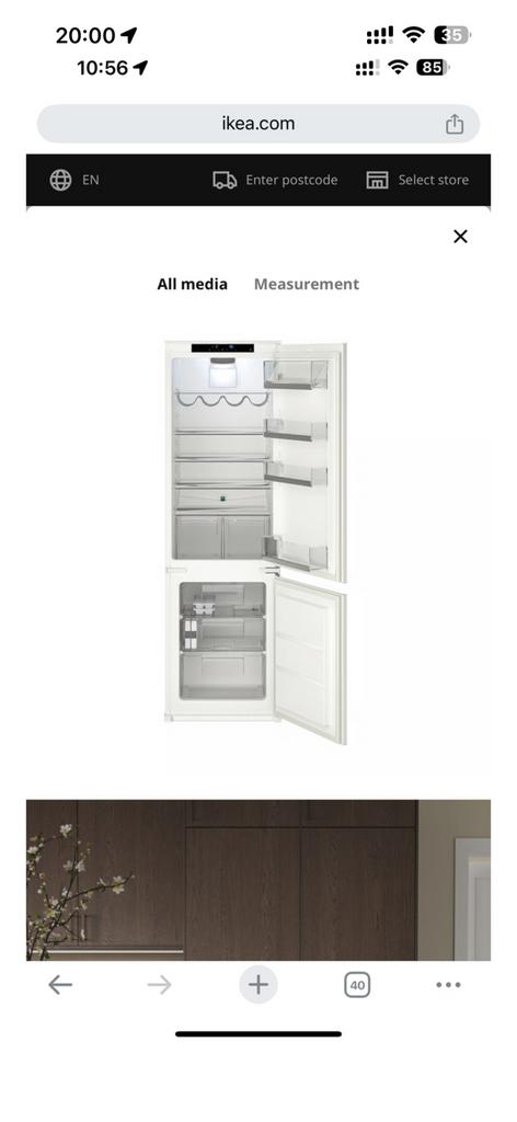 Koelkast /Fridge with freezer, Ophalen, Gebruikt, 200 liter of meer, 60 cm of meer