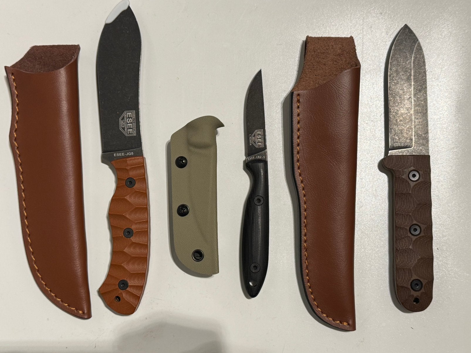 3x Esee Bushcraft mes outdoor survival zakmes scouting, Ophalen of Verzenden, Zo goed als nieuw
