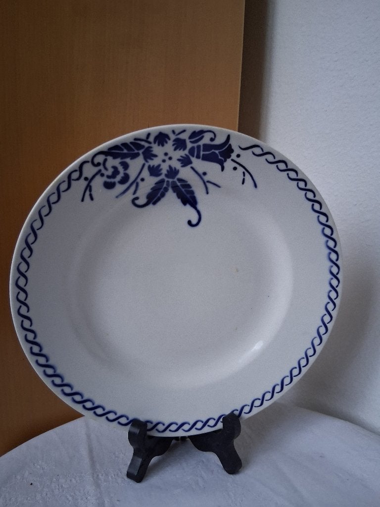 Vintage BOCH Bell Flower ontbijt-dessertbord *eureka*, Huis en Inrichting, Gebruikt, Villeroy & Boch, Ophalen of Verzenden, Bord(en)