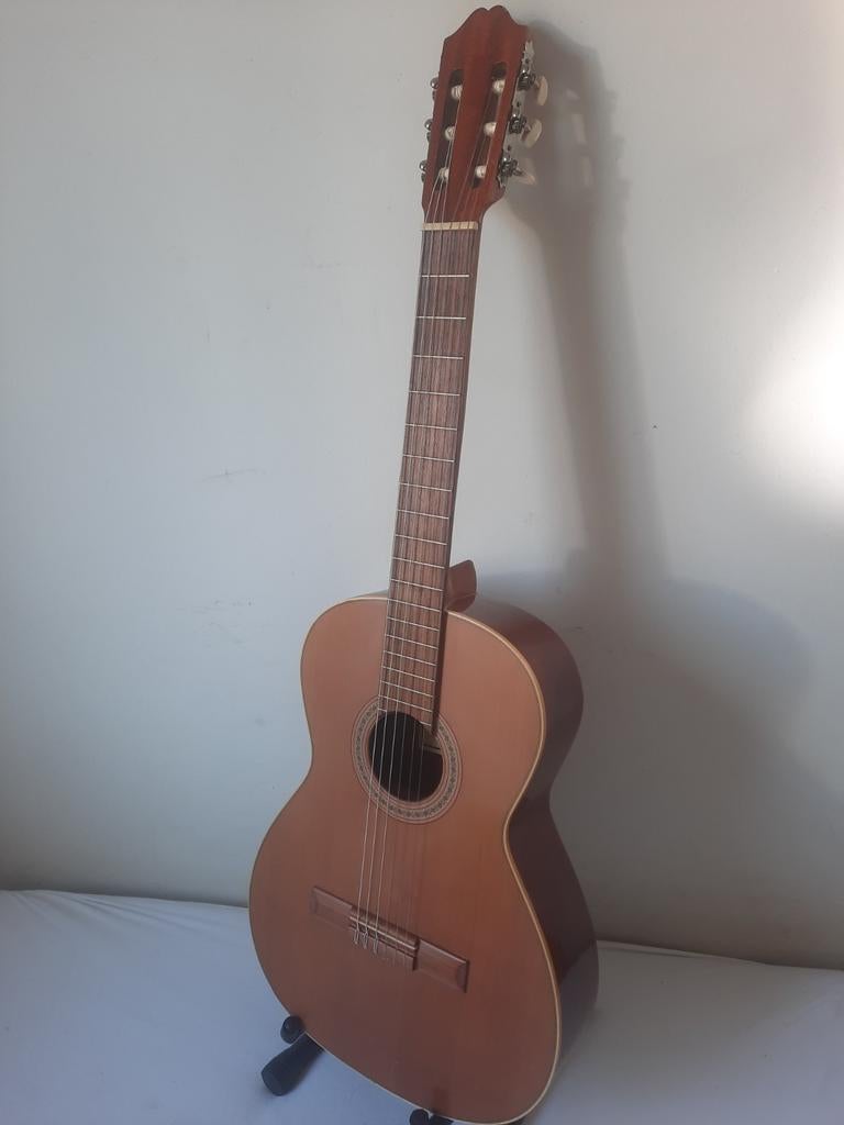 Juan  Salvador 2C klassieke gitaar met massief bovenblad, Ophalen, Gebruikt, Klassieke of Spaanse gitaar
