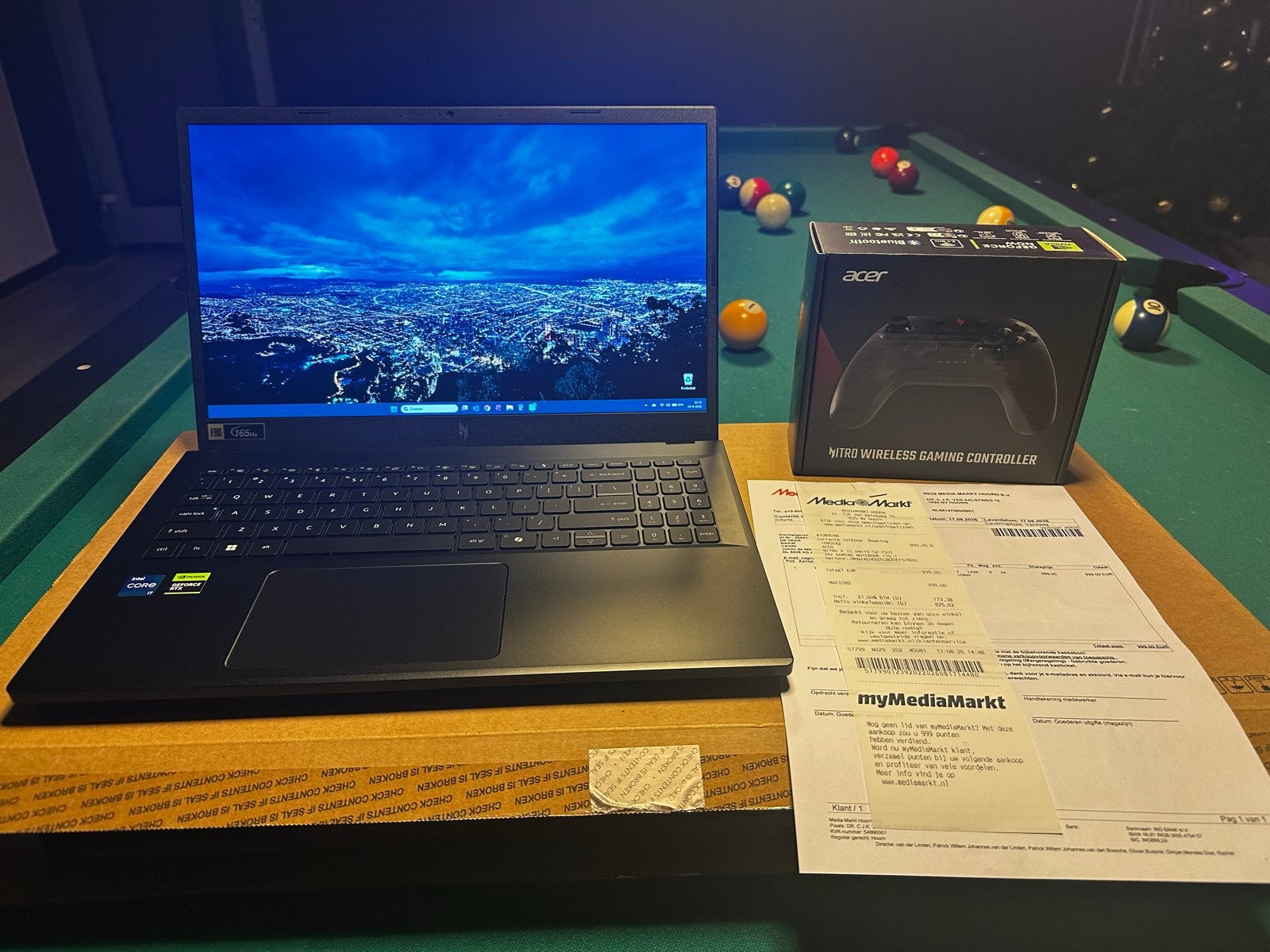 Acer Nitro 5 Gaming Laptop met Controller - Zo goed als nieu, Ophalen, Met videokaart, Zo goed als nieuw, Gaming