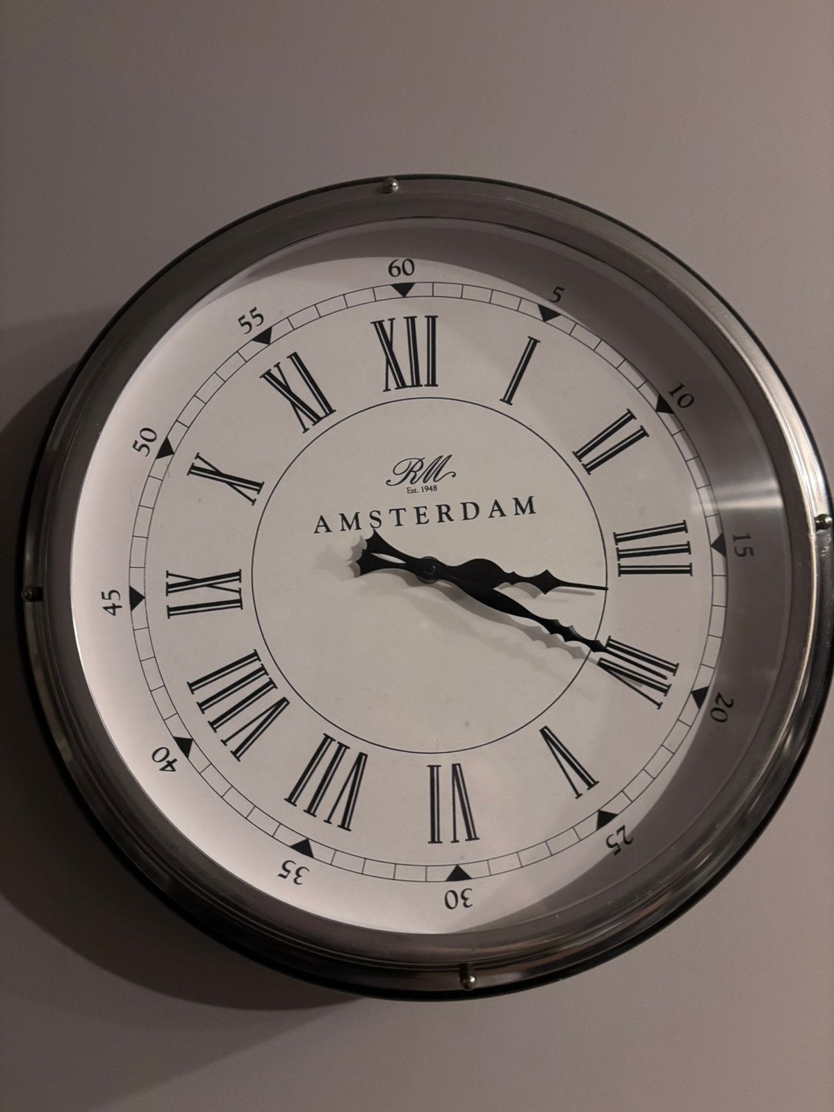 Riviera maison wandklok, Ophalen, Wandklok, Analoog, Zo goed als nieuw
