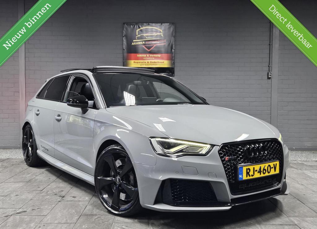 Audi RS3 2.5 TFSI quattro |Carplay|PANO|VIRTUAL Dash|CAMERA|, Gebruikt, Leder en Stof, Bedrijf, Vierwielaandrijving
