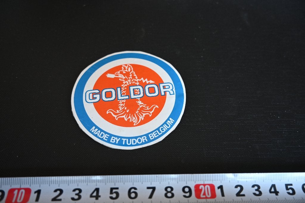 sticker GOLDOR made by TUDOR Belgium  België, Ophalen of Verzenden, Zo goed als nieuw