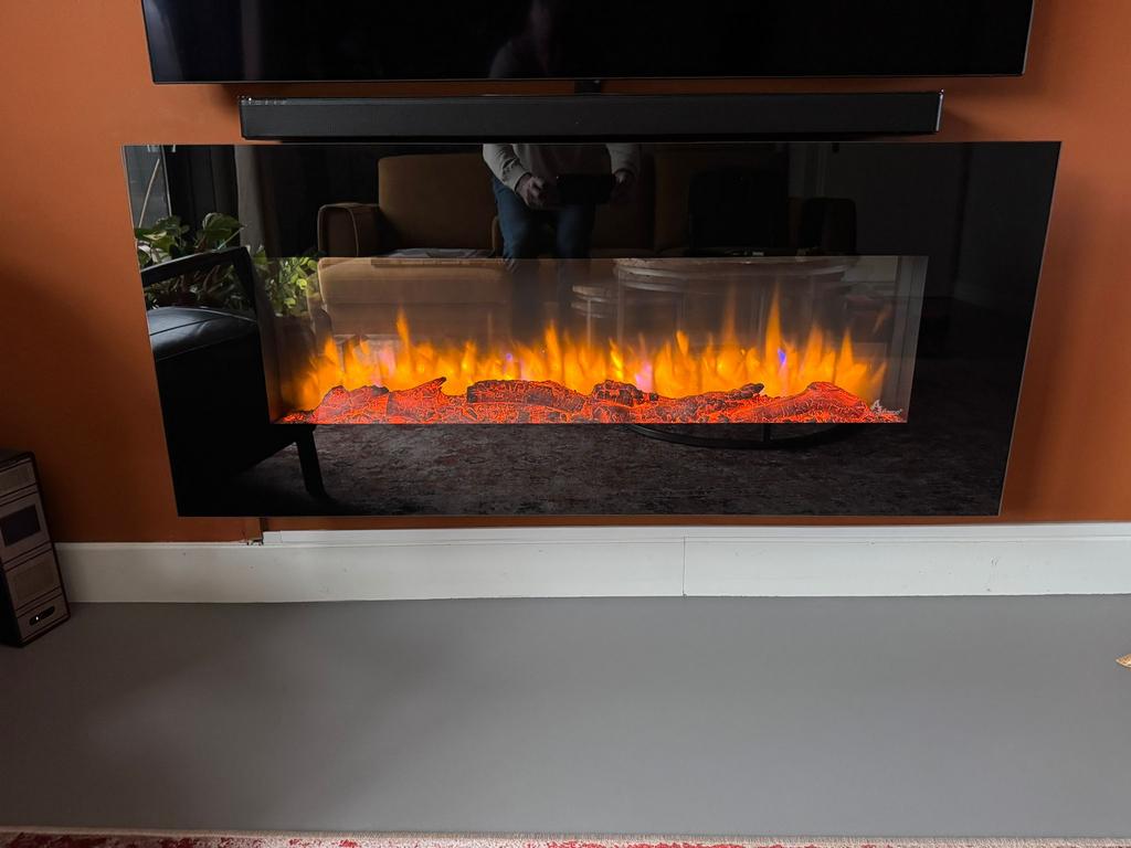 Elektrische sfeerhaard, Huis en Inrichting, Haarden, Ophalen, Zo goed als nieuw, Hangende haard, Elektrische haard