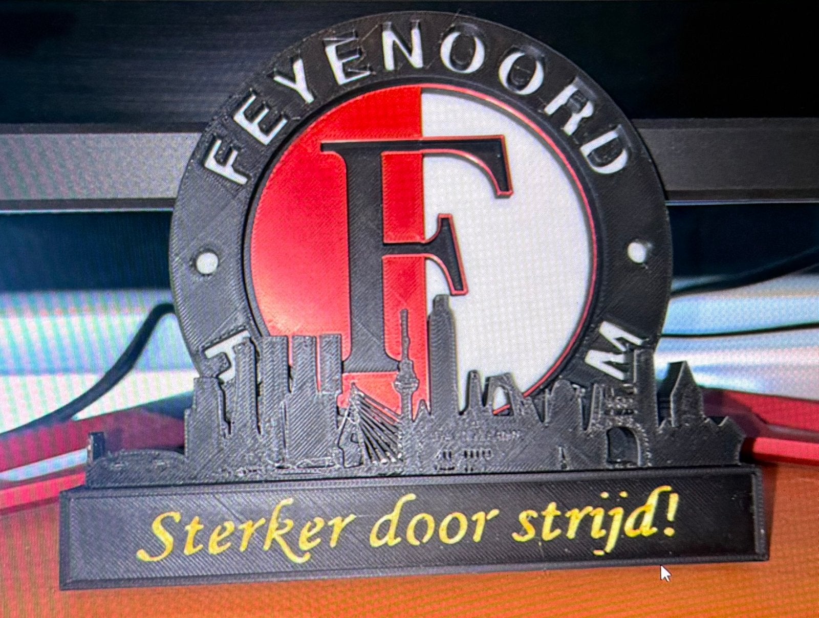 Feyenoord Skyline - Uniek, Ophalen of Verzenden, Nieuw, Feyenoord, Beeldje of Poppetje