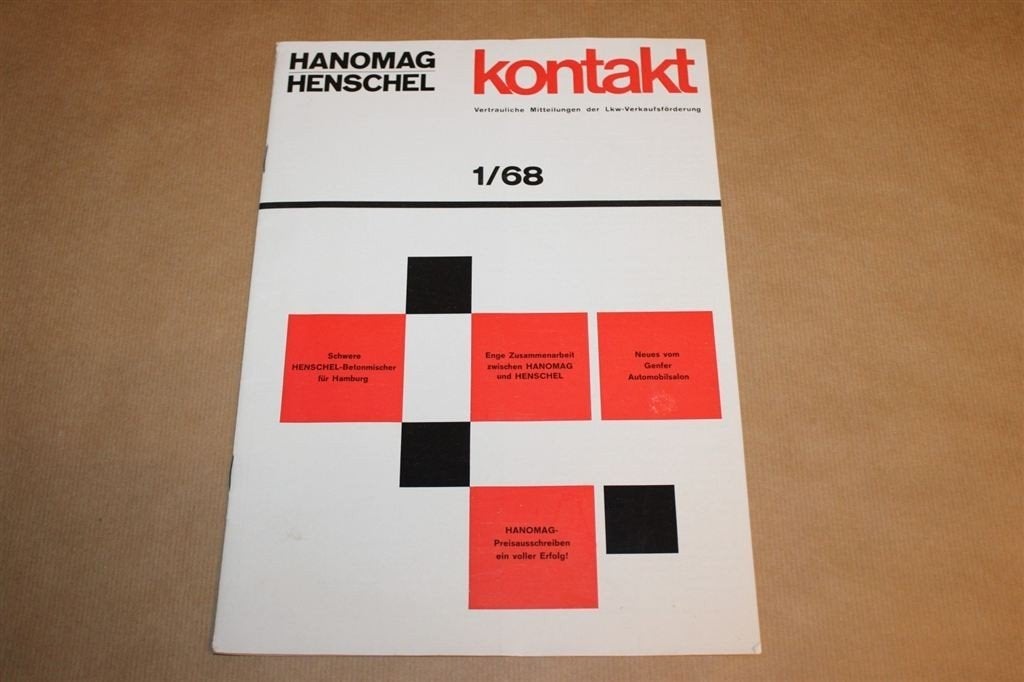 Zeldzaam magazine - Hanomag Henschel - 1968, Ophalen of Verzenden, Zo goed als nieuw, Tractor en Landbouw