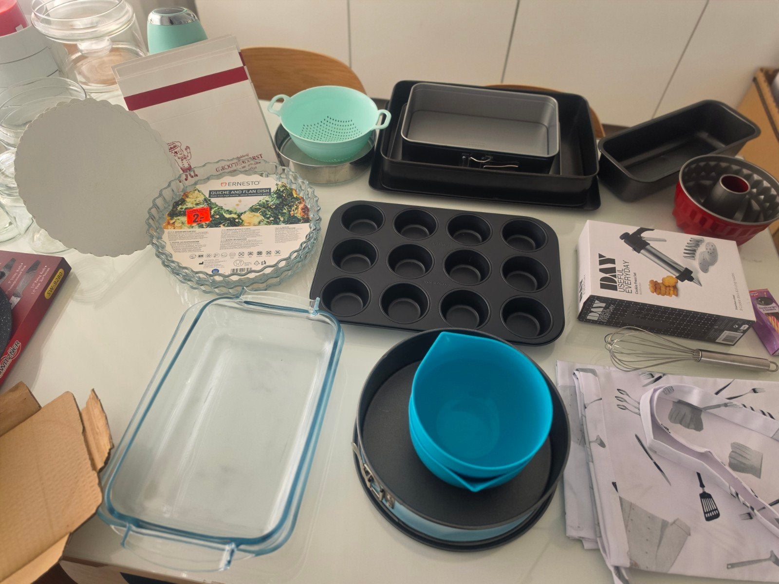 Grote set bakspullen - deels nieuw, alles in één koop!, Huis en Inrichting, Keuken | Keukenbenodigdheden, Ophalen