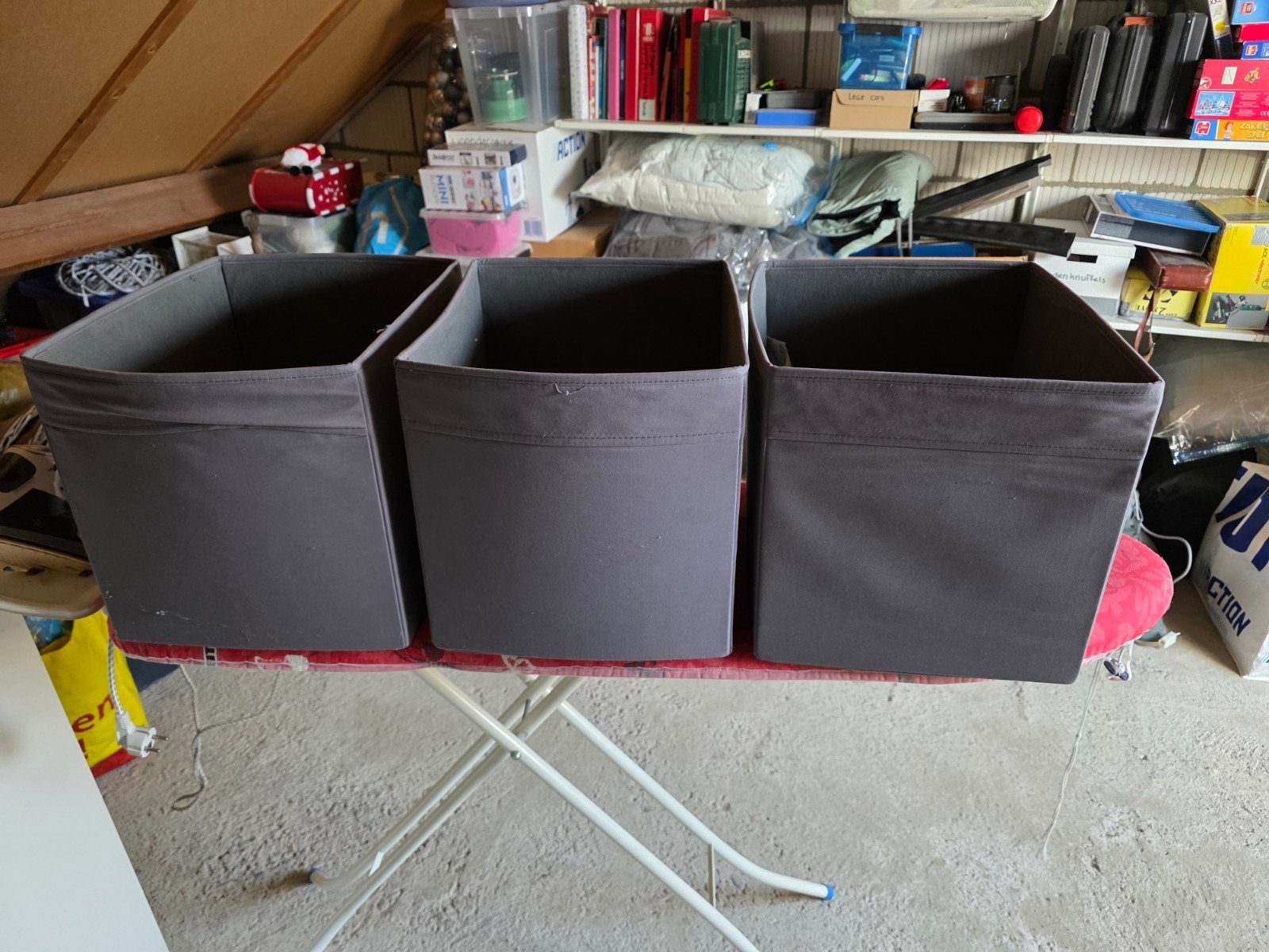 3 Ikea stoffen manden te koop, Huis en Inrichting, Woonaccessoires | Schalen en Manden, Ophalen of Verzenden, Gebruikt, Rechthoekig