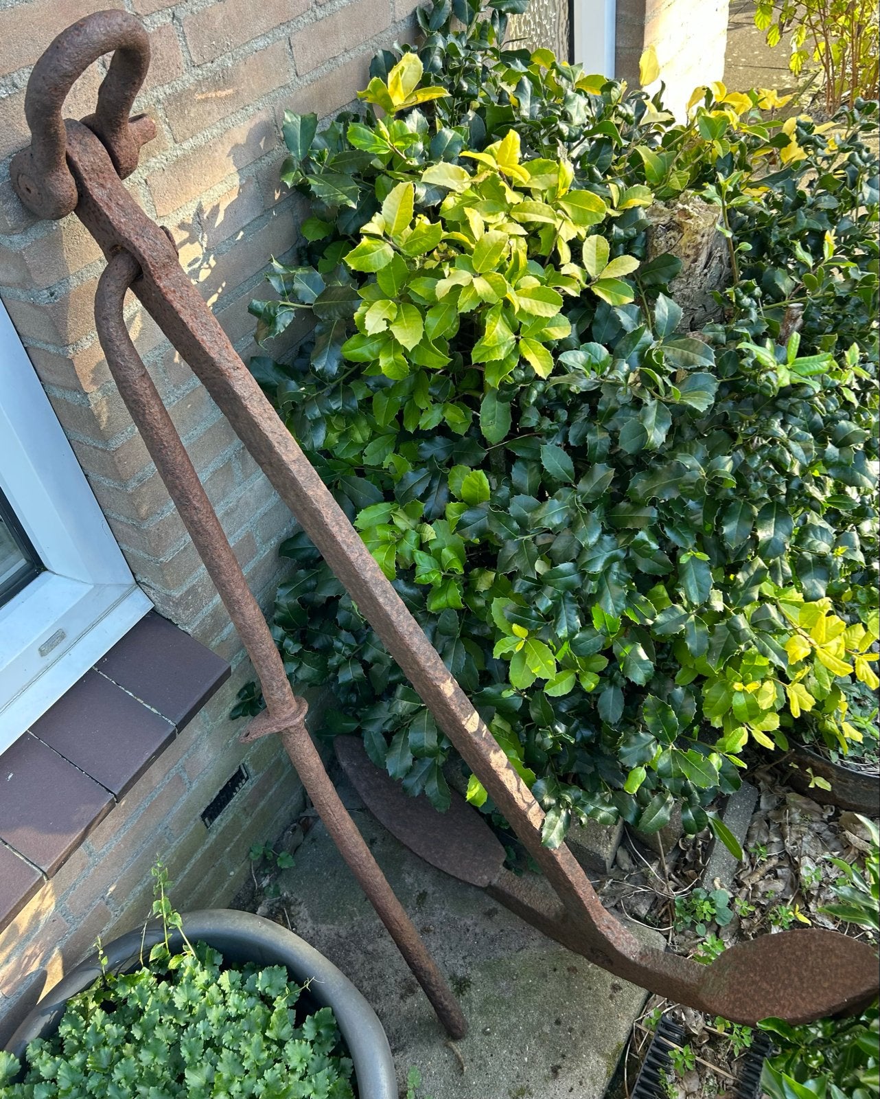 Groot Oud Stok Anker - Decoratief Roestig Anker 130 cm, Ophalen
