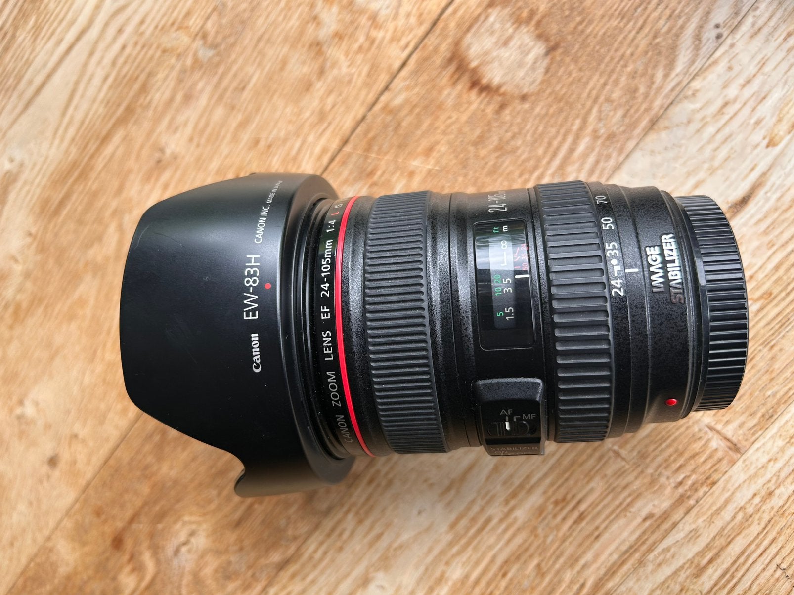 Canon EF 24-105mm f/4L IS USM Lens - Zo goed als nieuw, Ophalen of Verzenden, Zo goed als nieuw, Standaardlens, Zoom