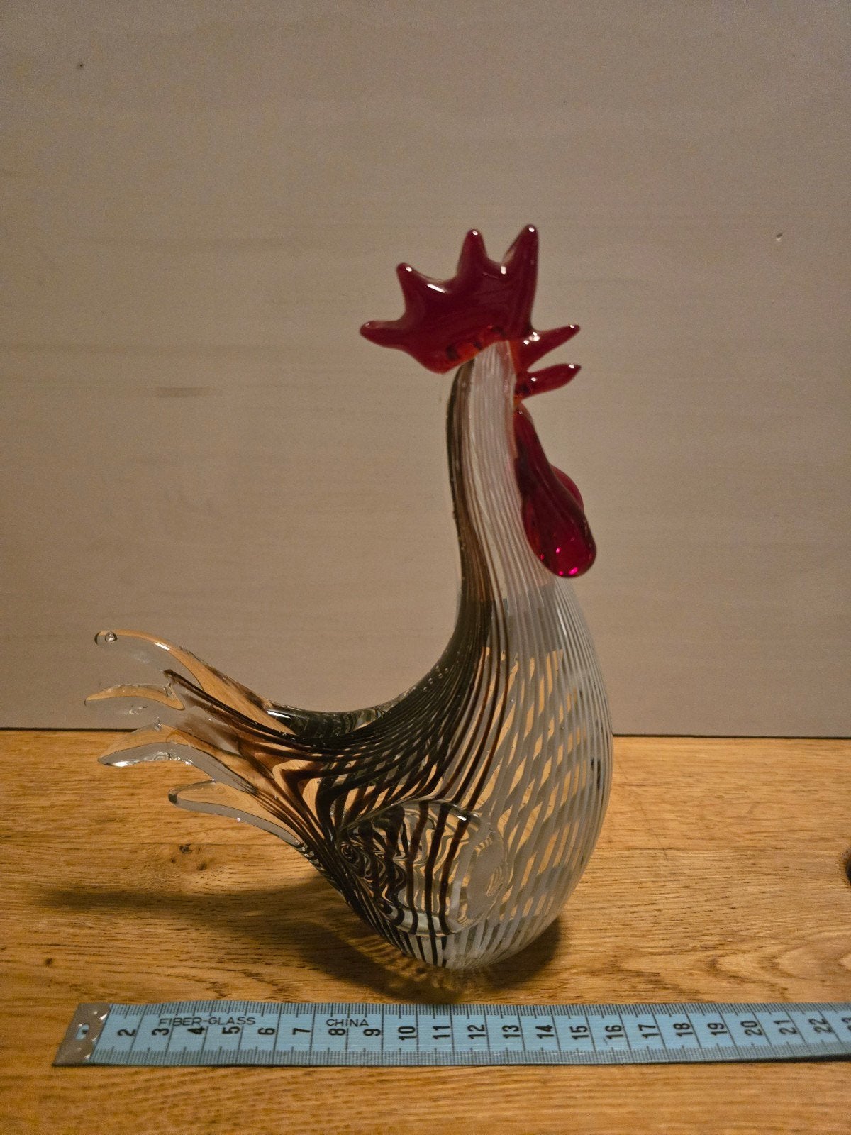 Glazen haan decoratie, Antiek en Kunst, Ophalen