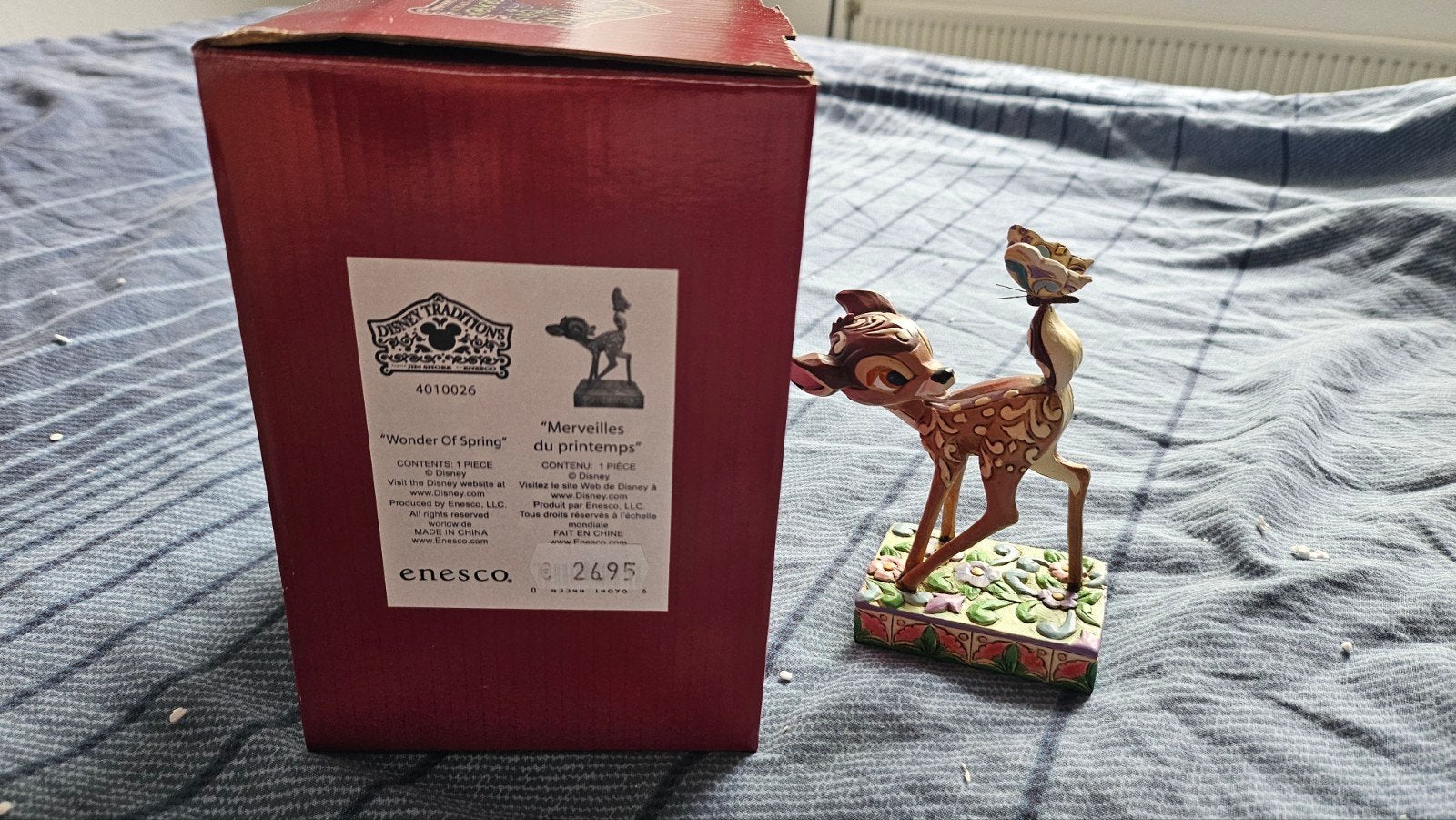 Disney Traditions Bambi beeldje met vlinder, Ophalen of Verzenden, Zo goed als nieuw