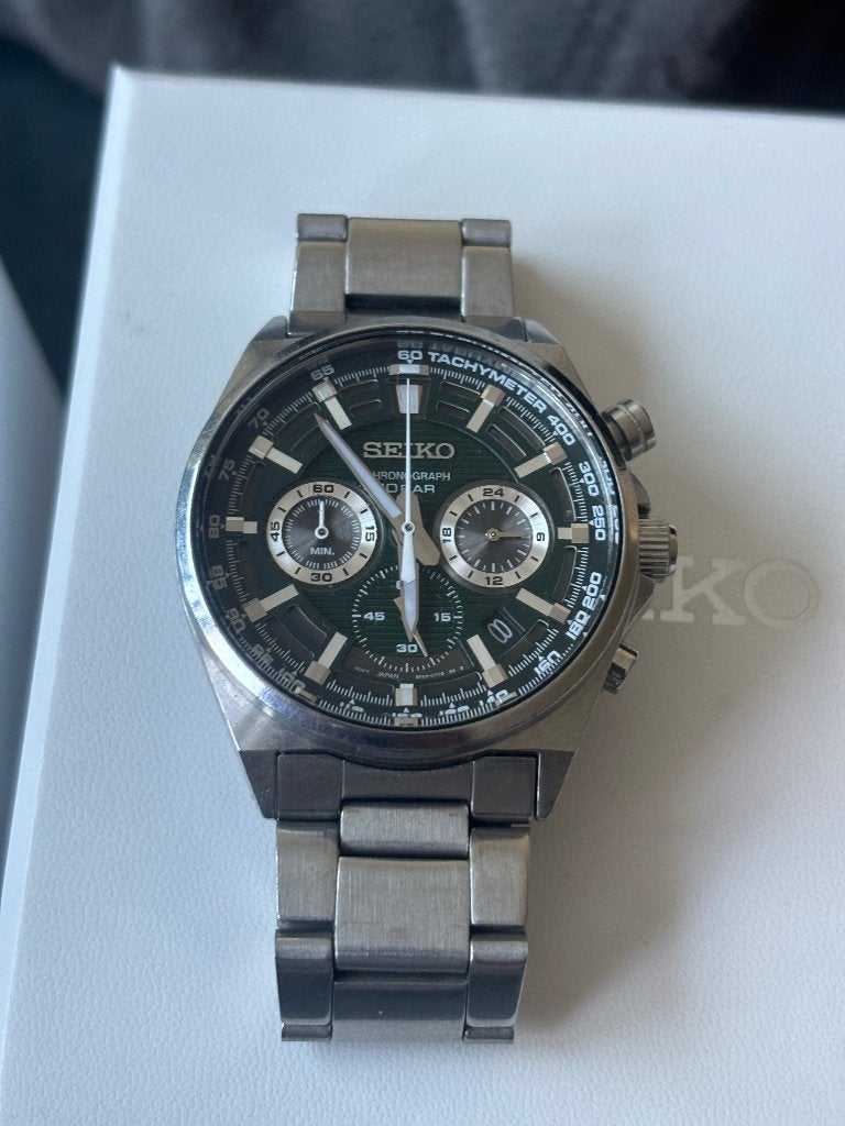 seiko heren ssb405p1 (MOET VANDAAG WEG), Ophalen, Seiko, Gebruikt, Zwart