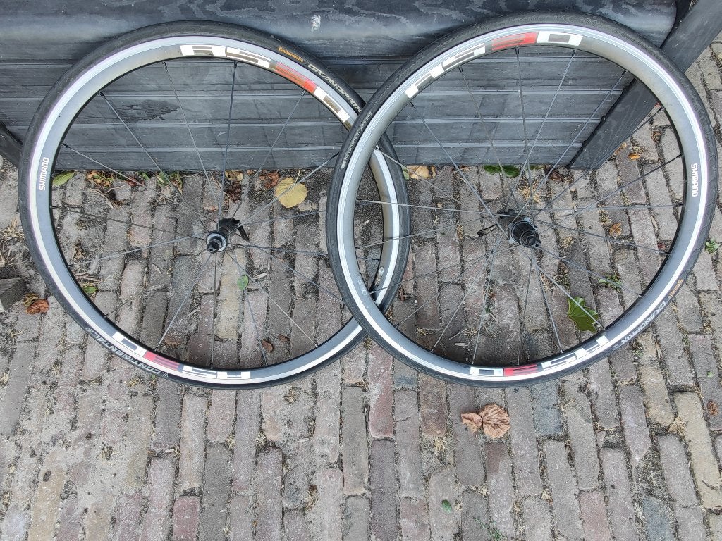 Shimano wielen, Gebruikt, Aluminium, Shimano, Racefiets