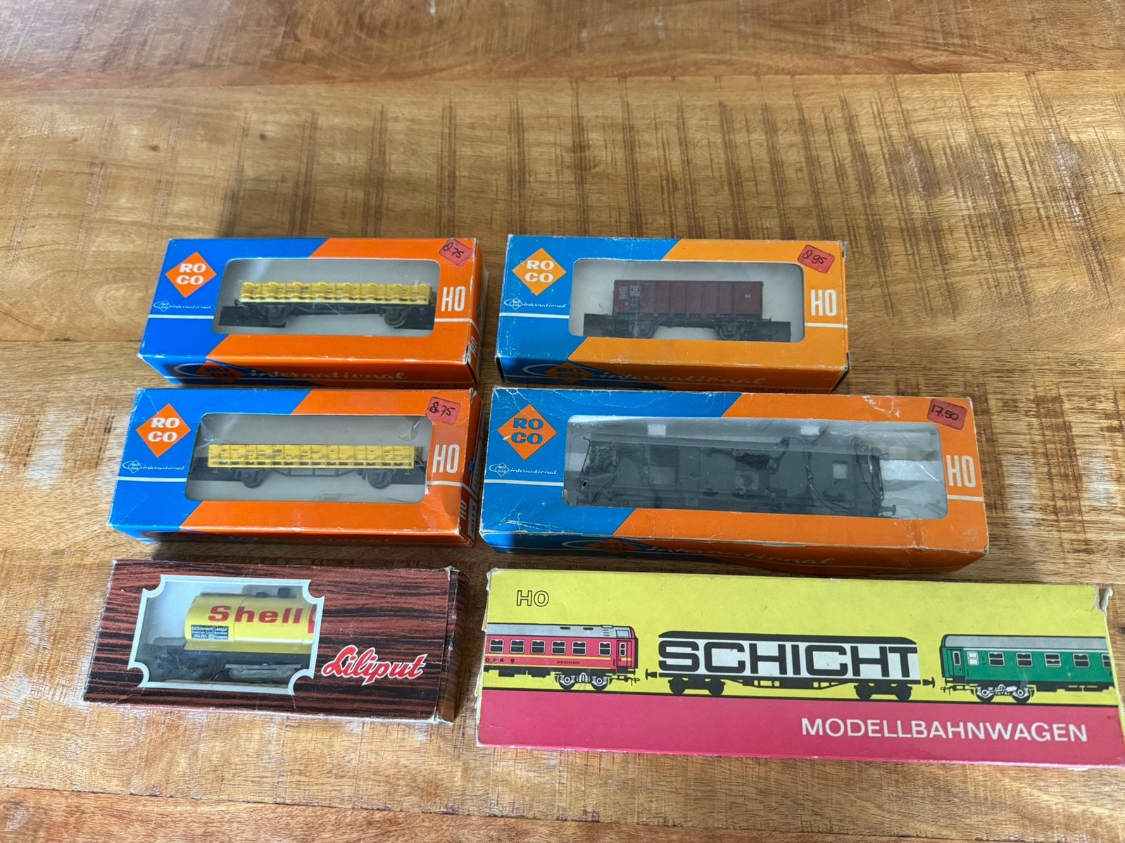 Roco schicht Liliput Ho set goederenwagons in Ovp, Gelijkstroom, Wagon, Ophalen of Verzenden, Zo goed als nieuw
