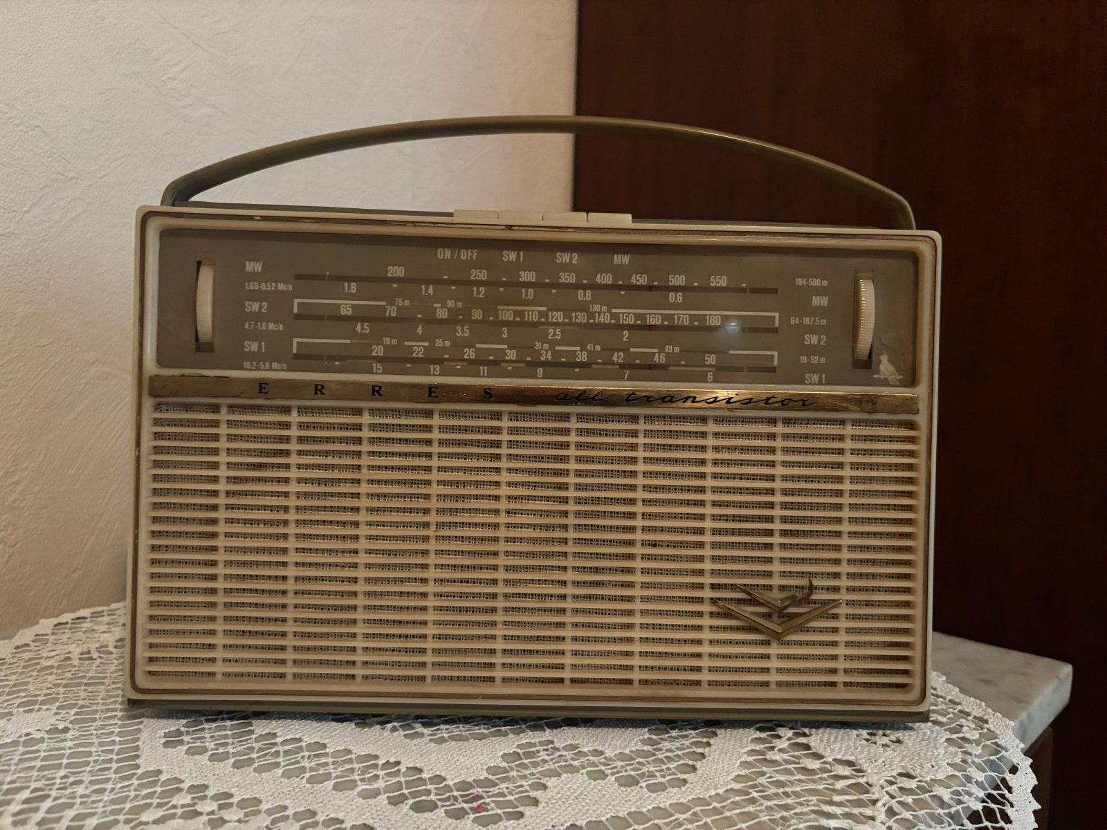 Vintage Erres Transistor Radio - Klassieke Draagbare Ontvang, Ophalen, Gebruikt, Transistorradio