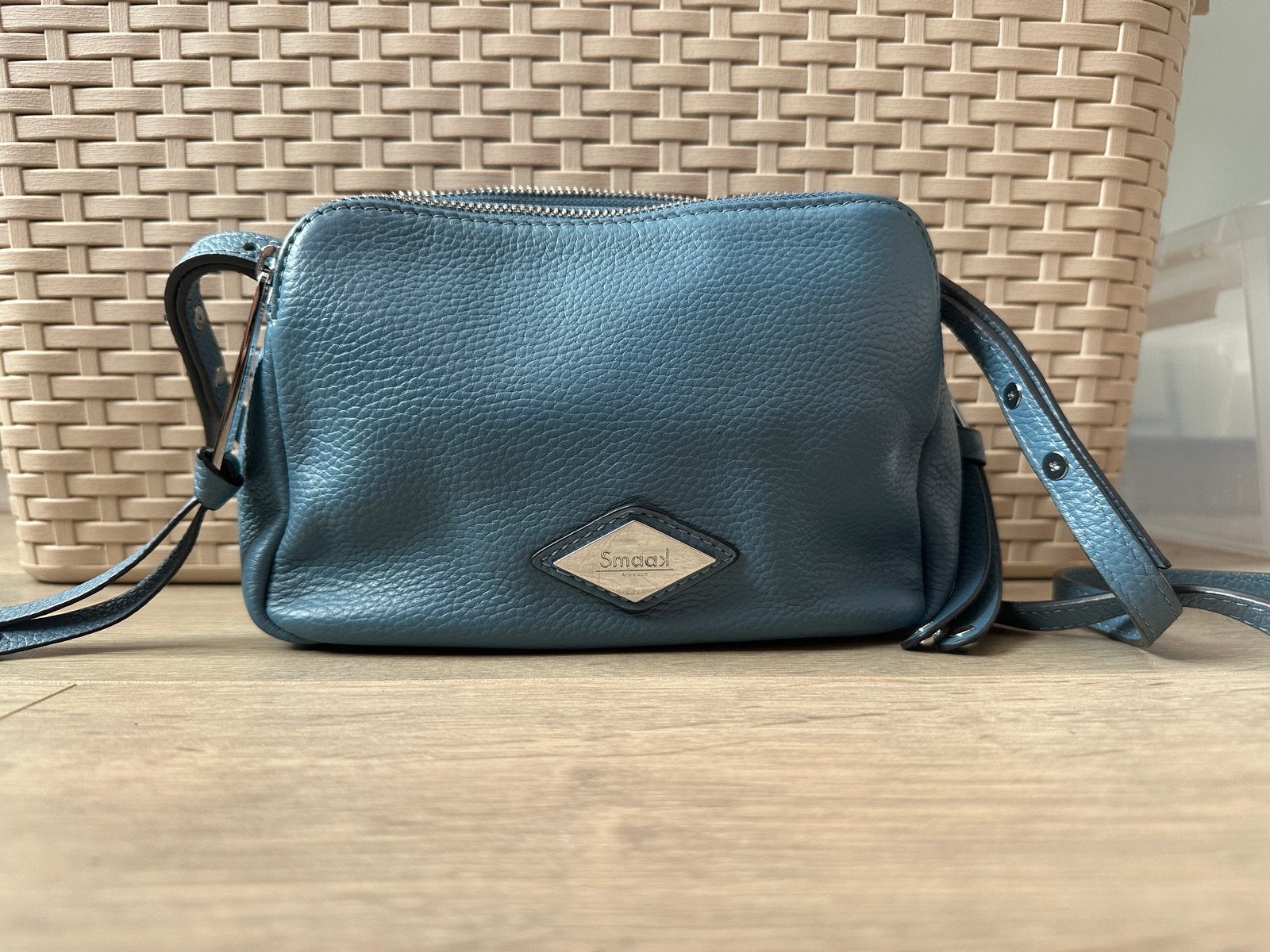 Smaak Amsterdam tasje Joy - light blue, Sieraden, Tassen en Uiterlijk, Tassen | Damestassen, Ophalen of Verzenden, Zo goed als nieuw