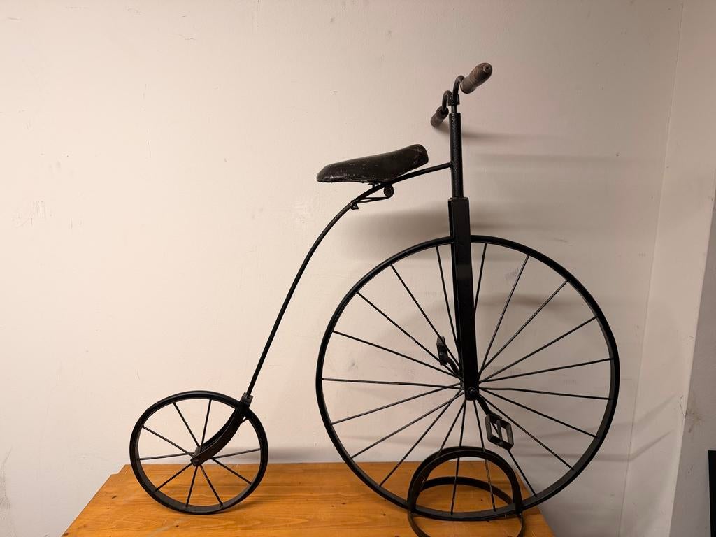 Decoratieve Velocipede Kinderfiets - Vintage Stijl, Antiek en Kunst, Ophalen of Verzenden