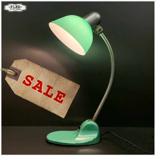 Siemens & Schuckert, ca 1930 Bauhaus Bureaulamp glazen kap, Ophalen of Verzenden