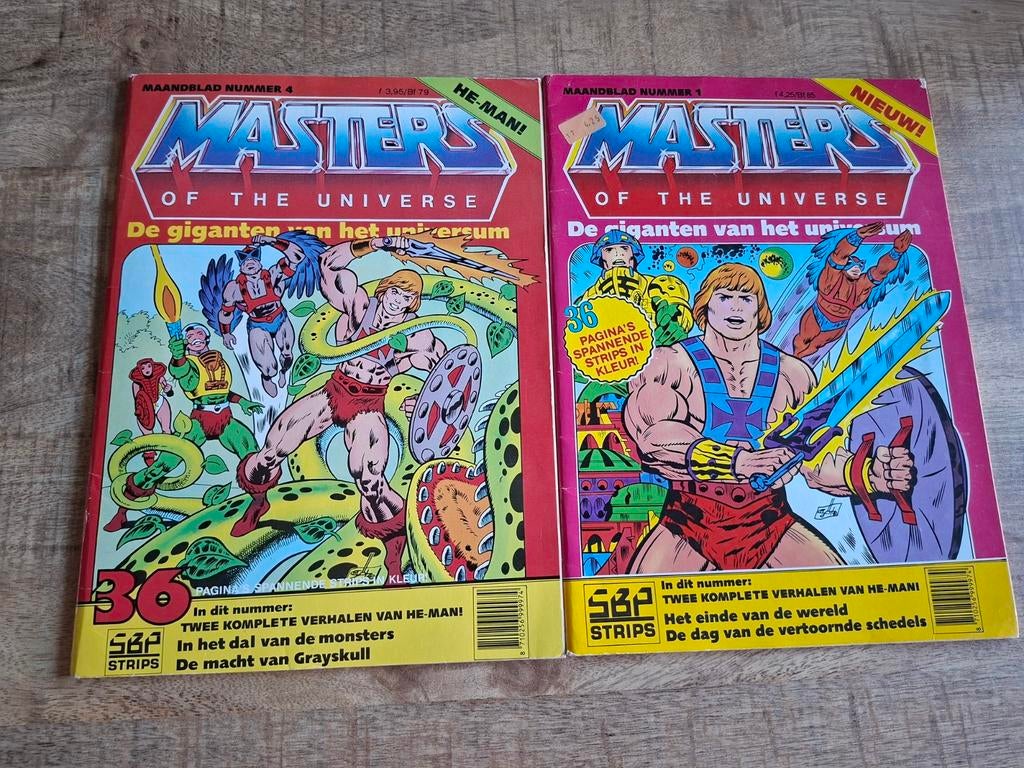 2 he-man masters of the universe strips tijdschrift, Boeken, Meerdere comics, Ophalen of Verzenden, Gelezen, Europa