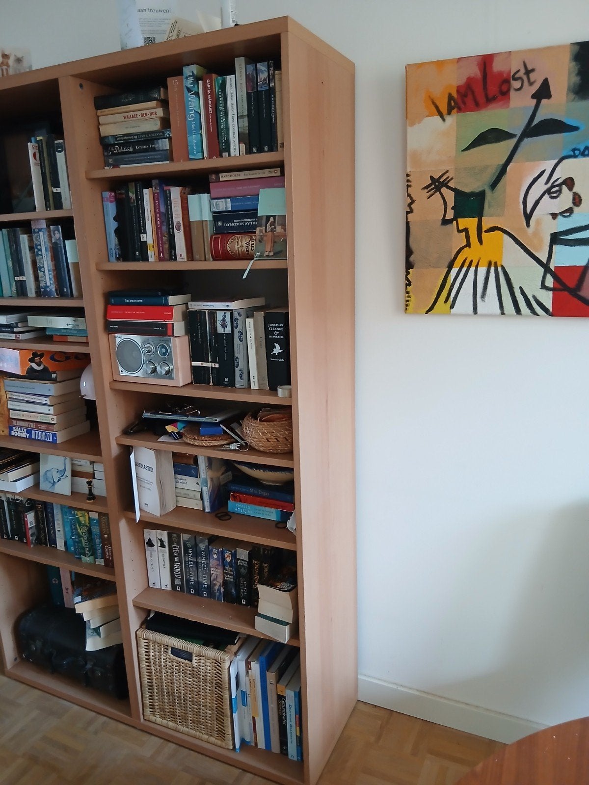 Besta Kast - Boekenkast met open en dichte achterwand, Huis en Inrichting, Ophalen, Met plank(en), Gebruikt, 100 tot 150 cm