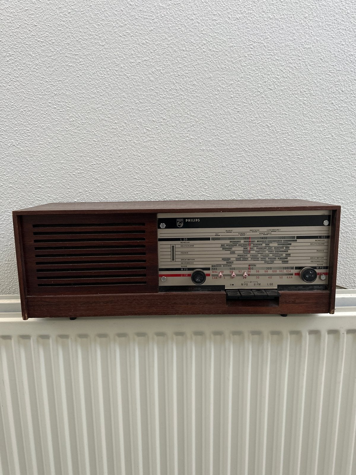 Vintage Philips Radio - Type 22RB371/03 buisradio, Audio, Tv en Foto, Radio's, Ophalen, Gebruikt, Radio