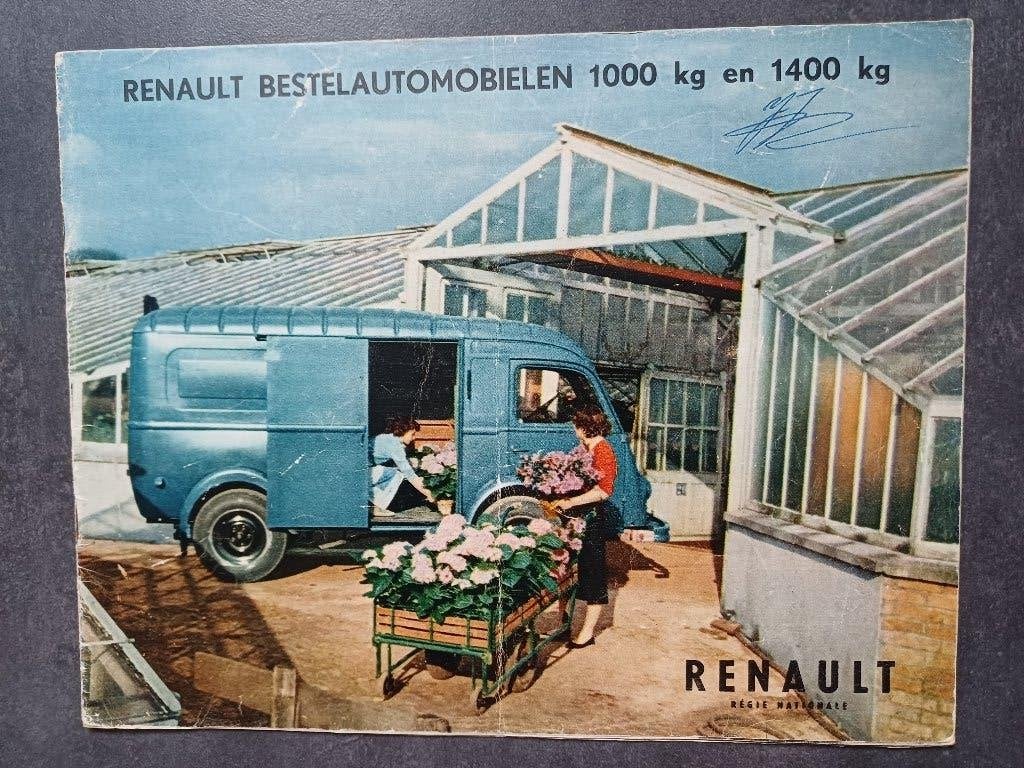 Oude Renault Bestelautomobielen brochure, Ophalen of Verzenden, Gelezen, Renault