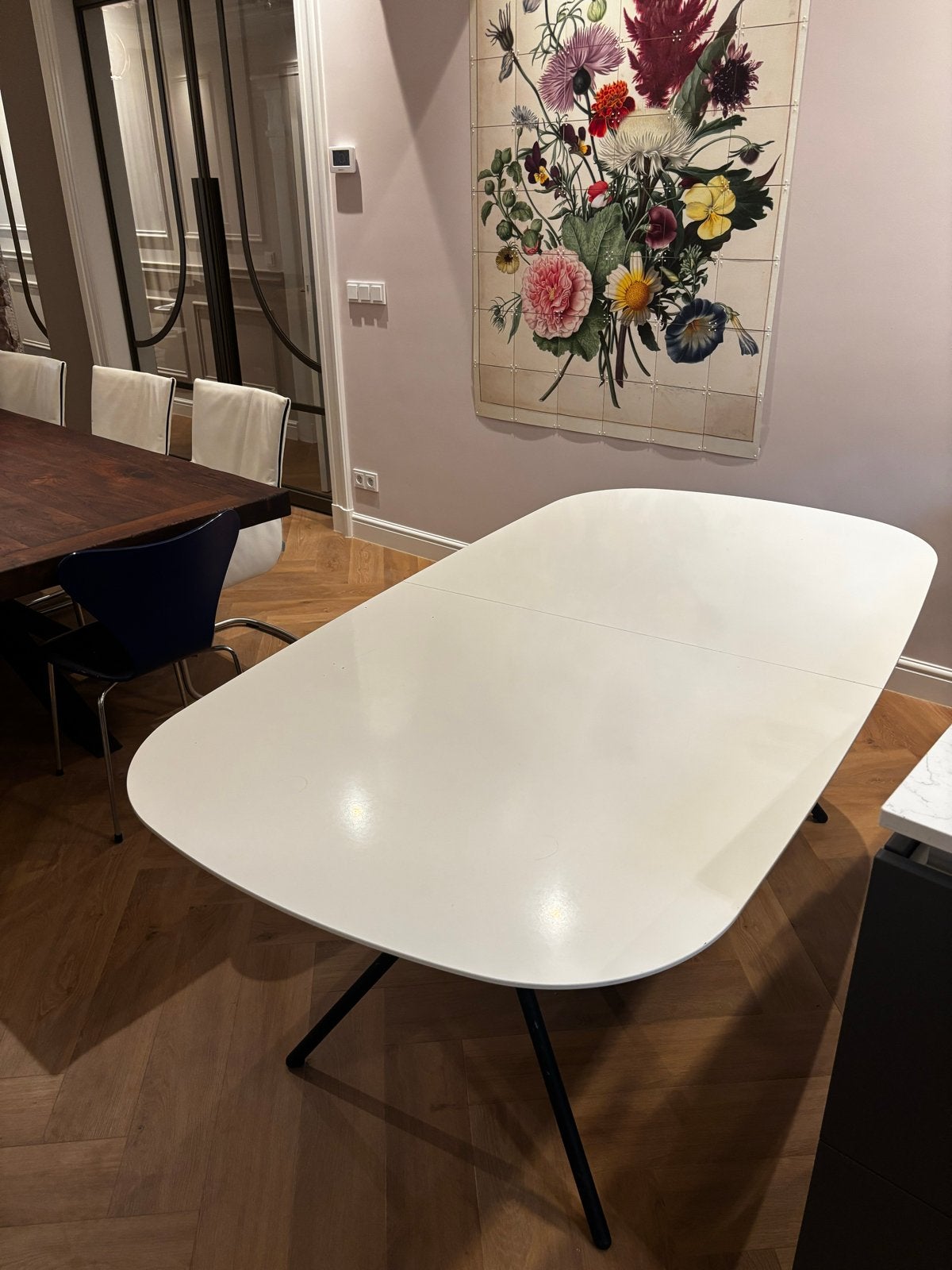 Uitschuifbare eettafel - Modern en veelzijdig, Ophalen, Overige materialen, Gebruikt, 200 cm of meer