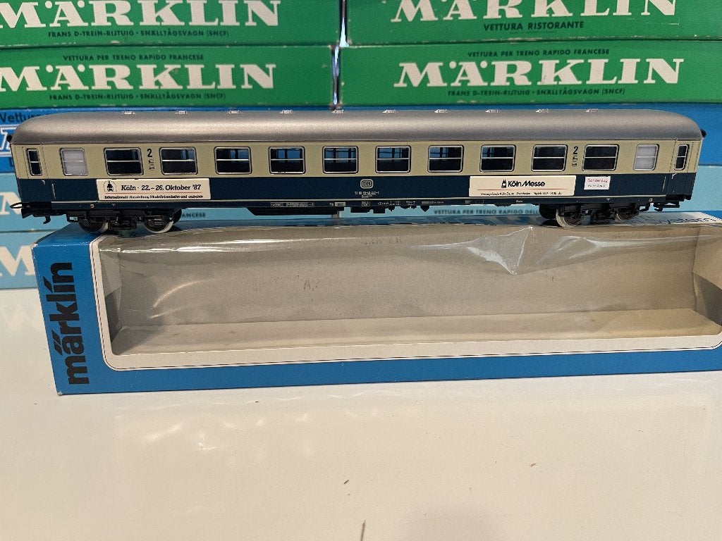 Märklin 4177 IMA 1987 personenwagon, DB 2e klasse in OVP, Hobby en Vrije tijd, Modeltreinen | H0, Wisselstroom, Gebruikt, Wagon