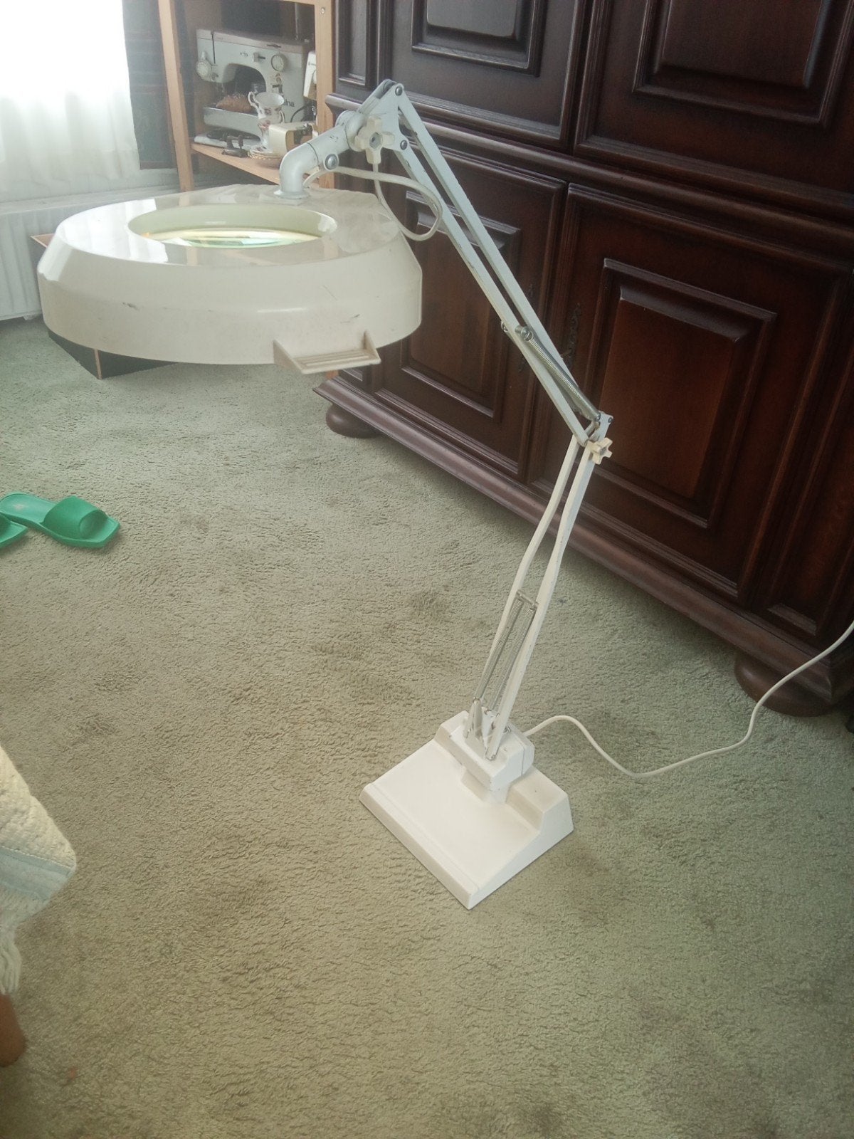 Vintage Loeplamp met Verlichting - Ideaal voor Hobby, Ophalen, Gebruikt, Loeplamp