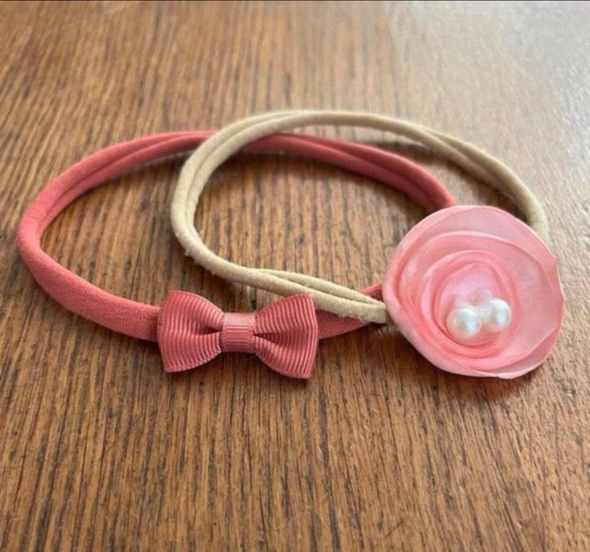 Haarbandjes 2 stuks baby newborn, Kinderen en Baby's, Ophalen of Verzenden, Nieuw